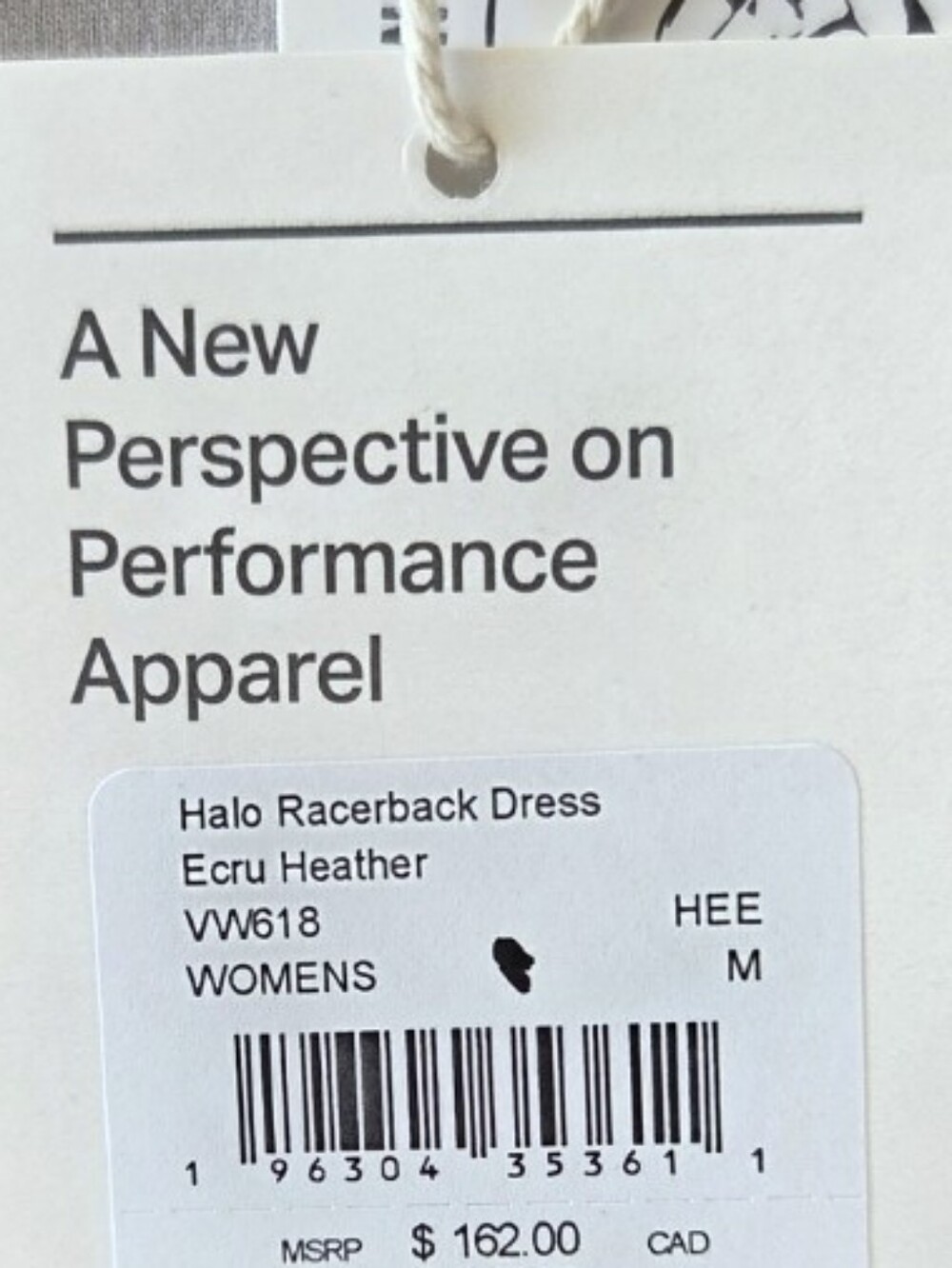 Vuori Halo Racerback Dress Sundress  NWT Ecru Heather Athleisure Casual - Picture 10 of 11
